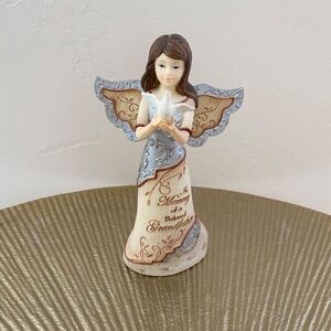 NIB Elements Beloved Grandfather 5.5" Angel holding dove figurine - In memory of